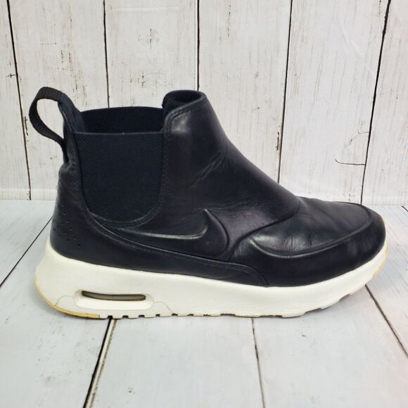 Nike Air Max Thea Mid Sneaker Boots Sail Women’s Size 6 Black White 859550-001 - Picture 2 of 15